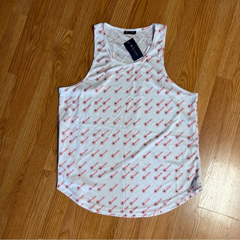 Men's Infinity logo sportswear sleeveless muscle tank top. NEW w/tags